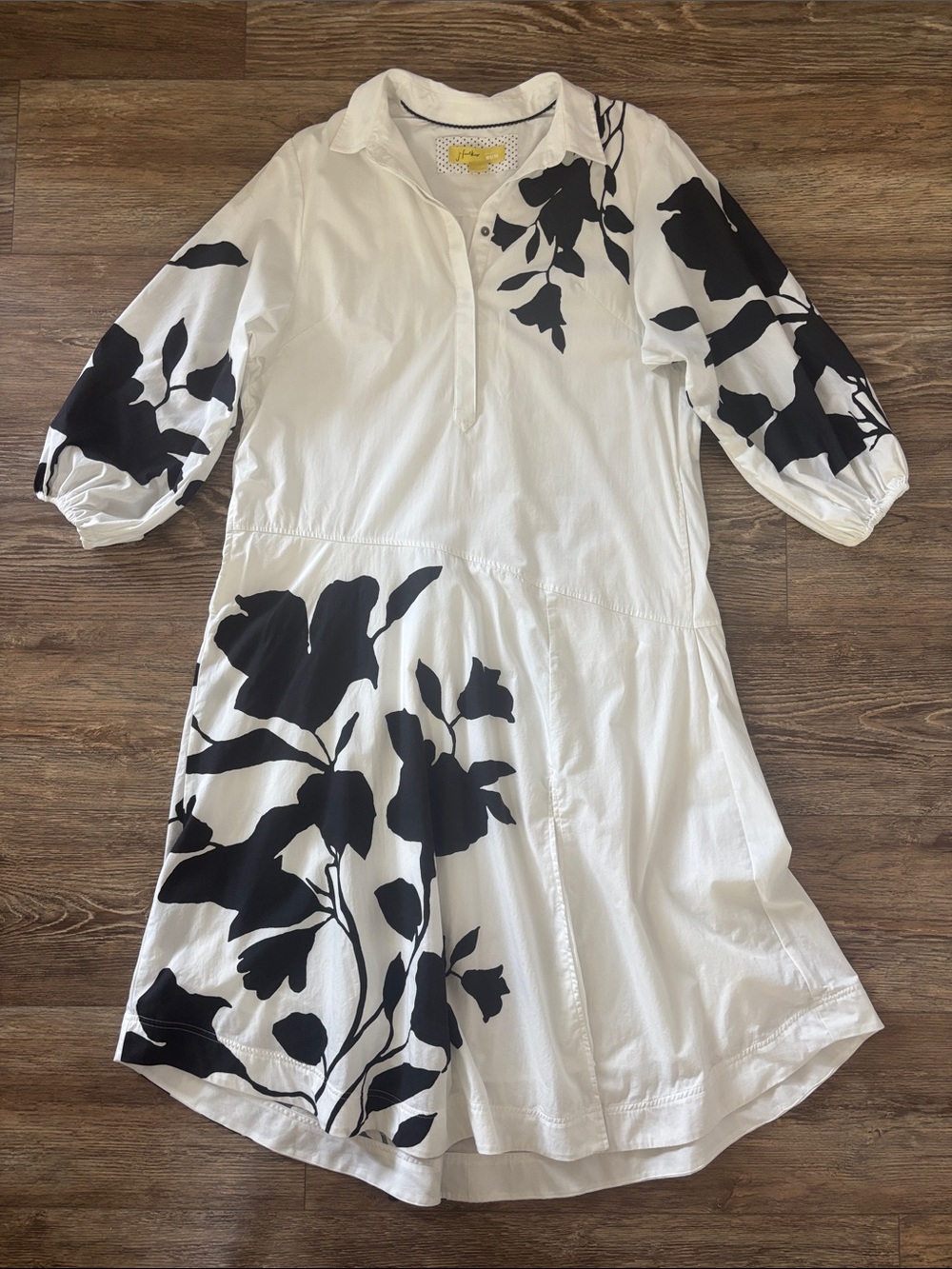 Anthropologie Maeve Jo Faulkner Button-Front Asymmetrical Dress Women's Size XL